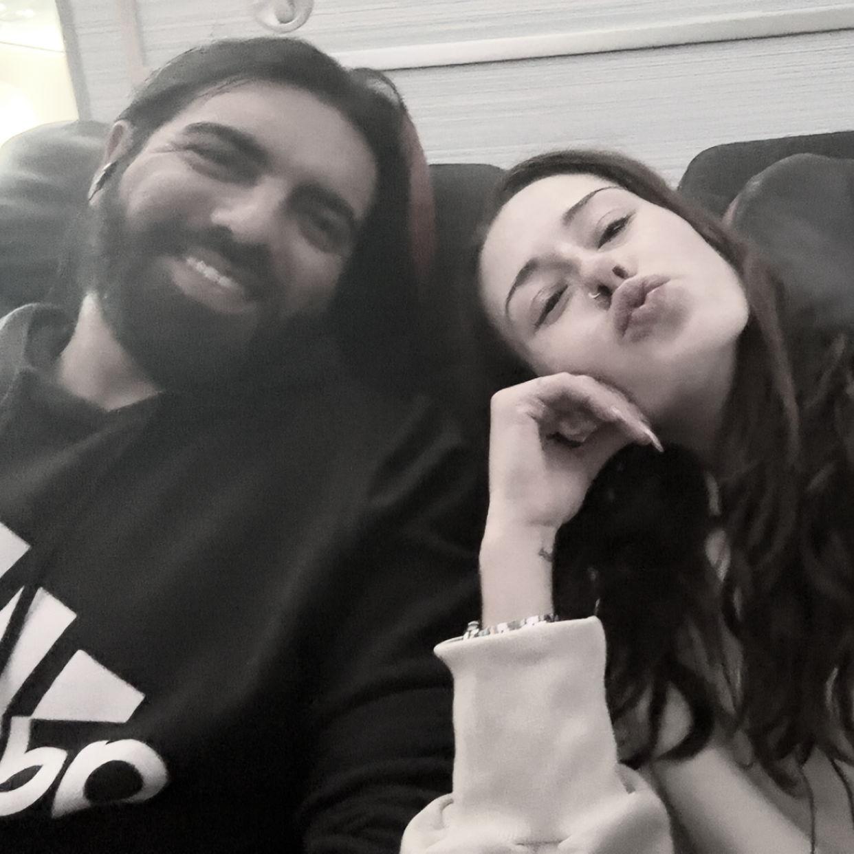 First time on a plane together