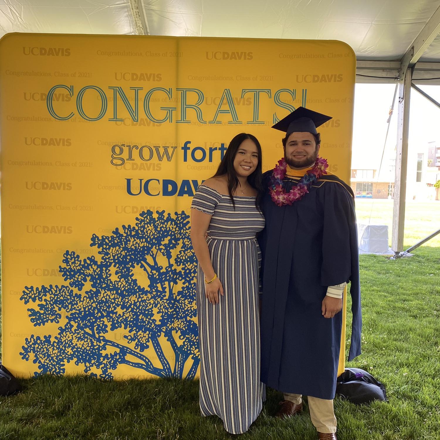 Andrew’s graduation from UC Davis with his Masters in Viticulture & Enology, June 2021