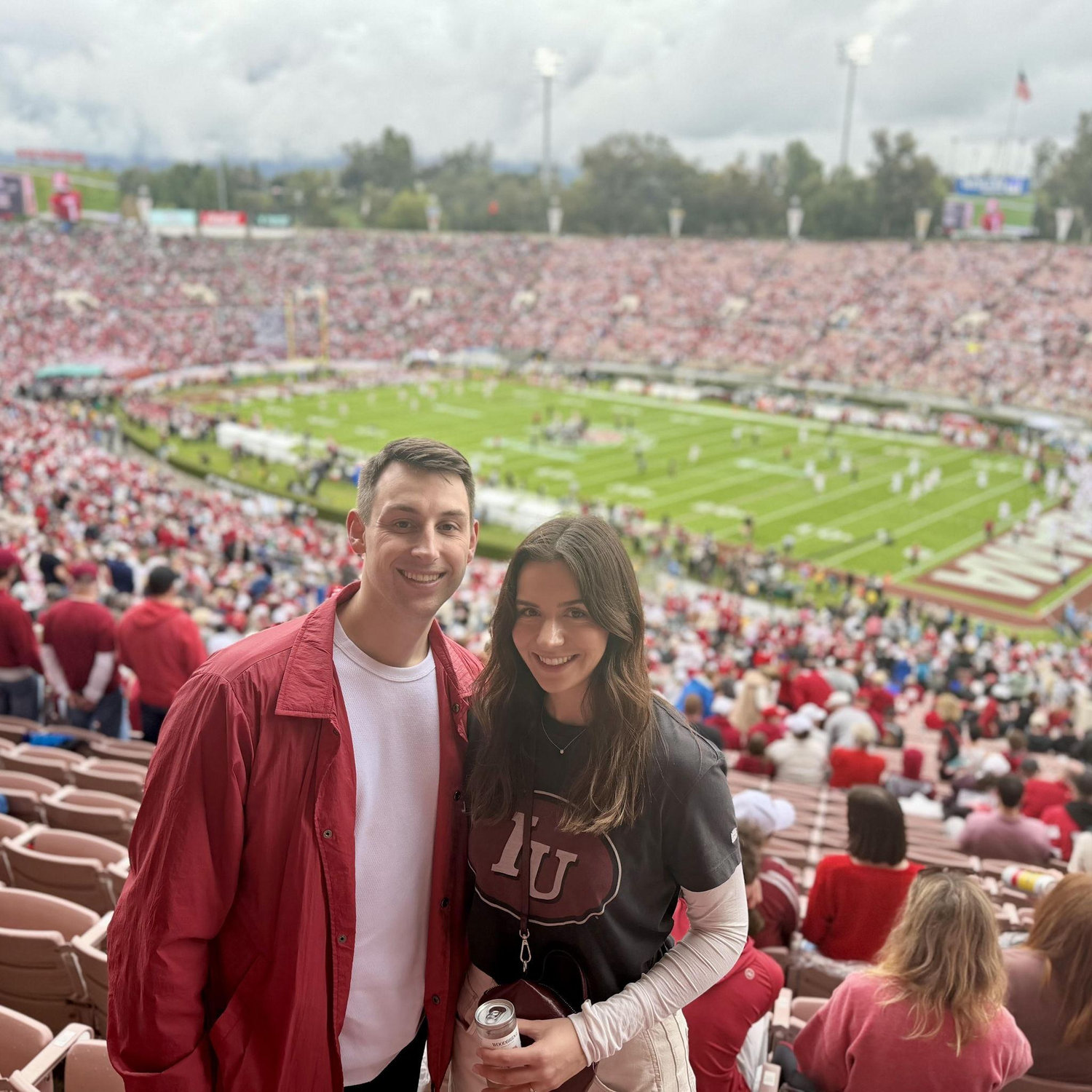 ROSE BOWL GAME. Gina cried 3 times. Pasadena, CA. January 2026.