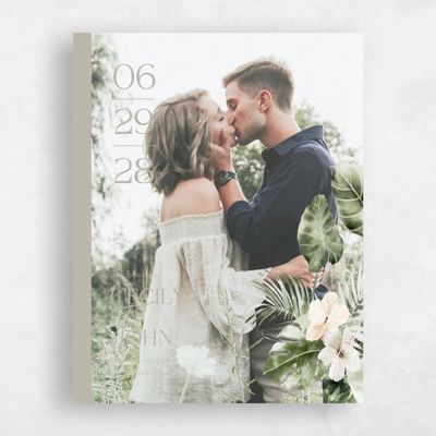 Neutral Greige, Grey Wedding Save the Date - Katmai Photo