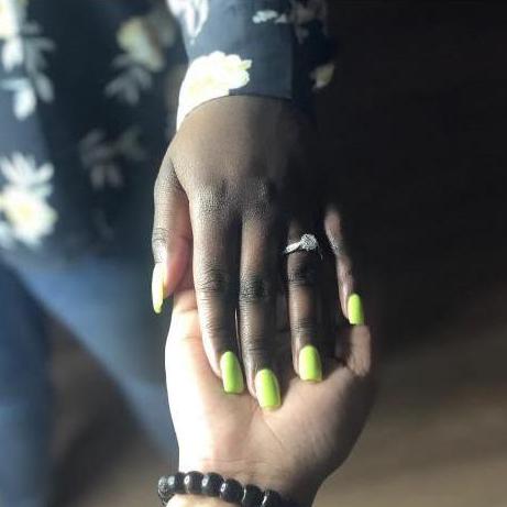Catherine's hand after Taisha proposed!