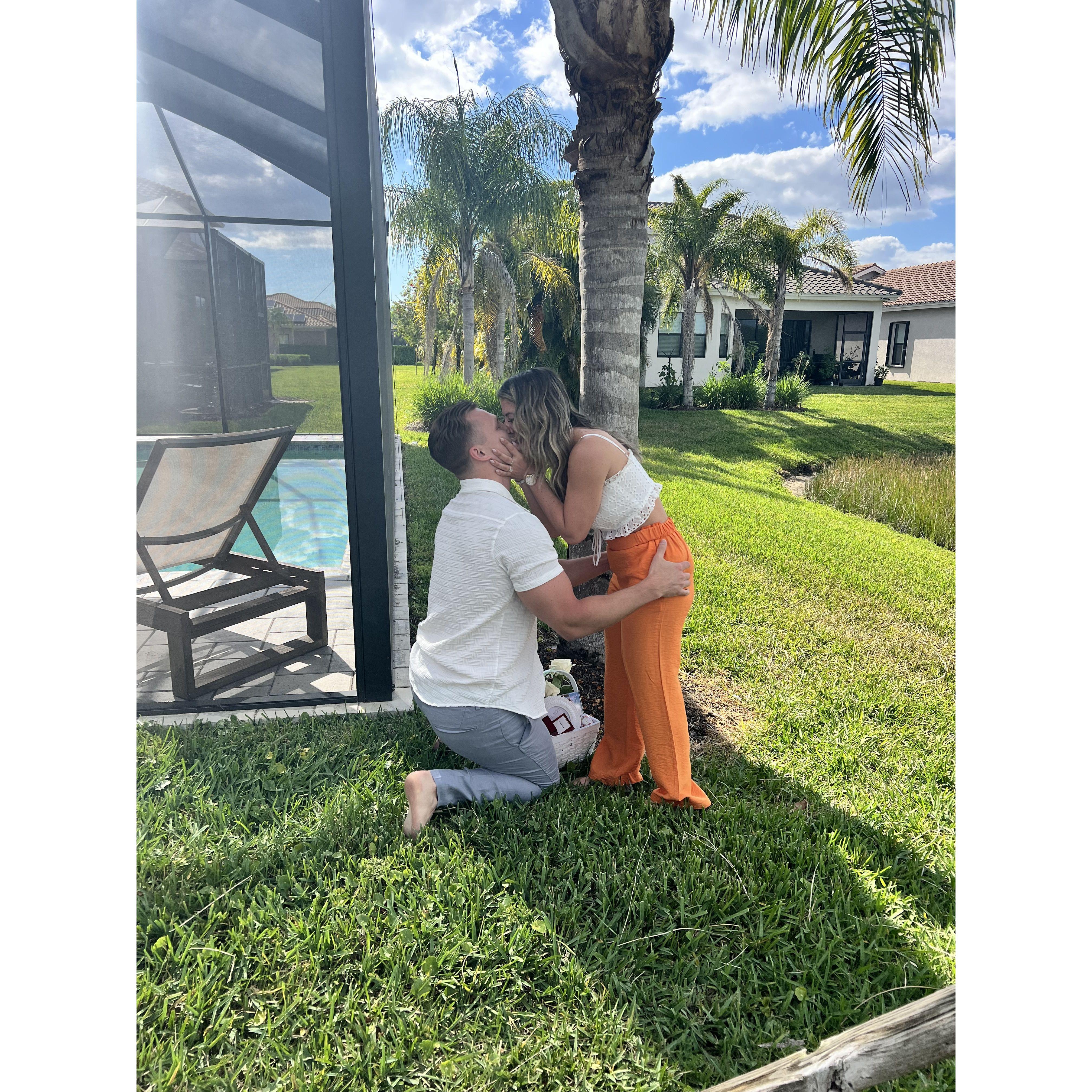 She said YES!