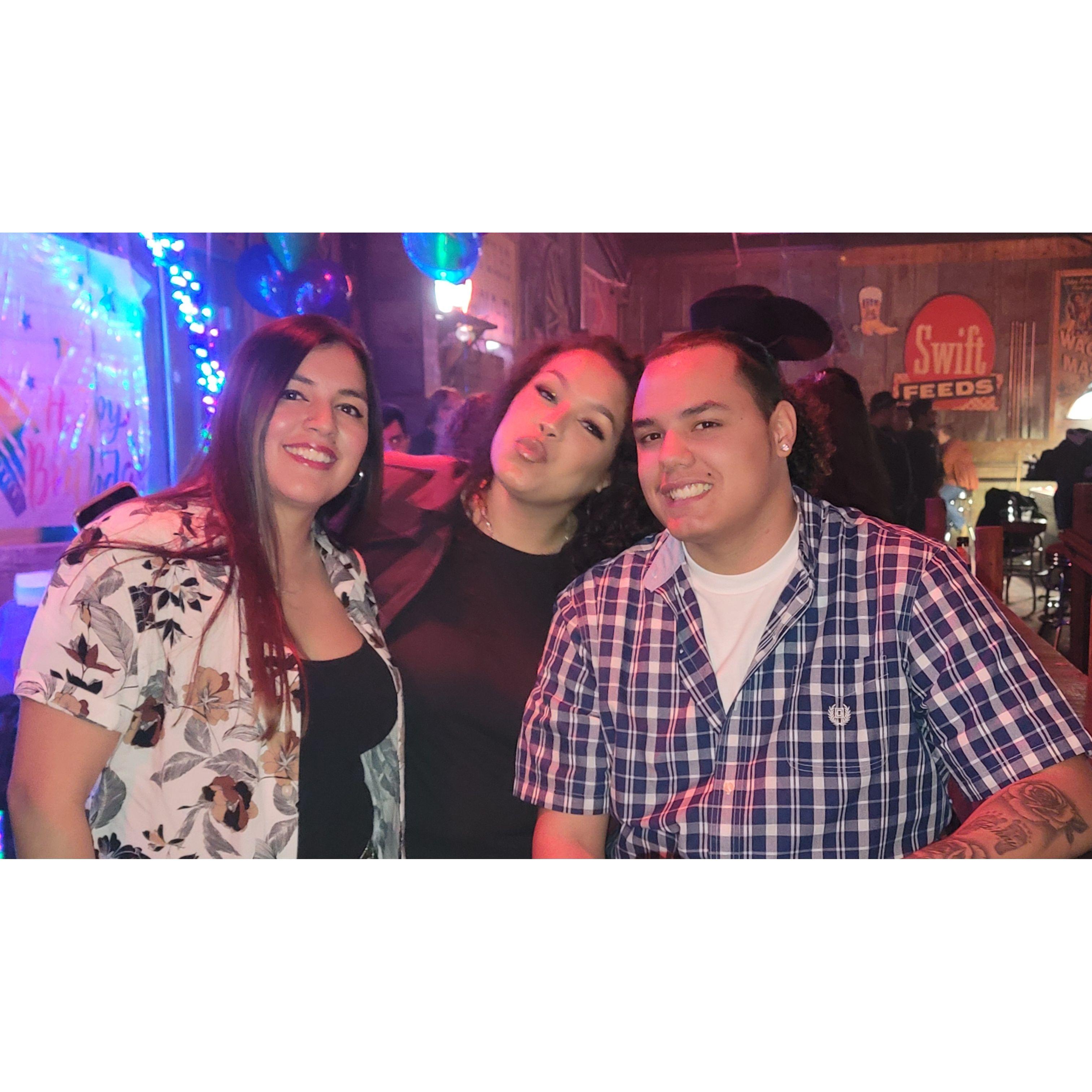 Leah with Terrion and Amanda