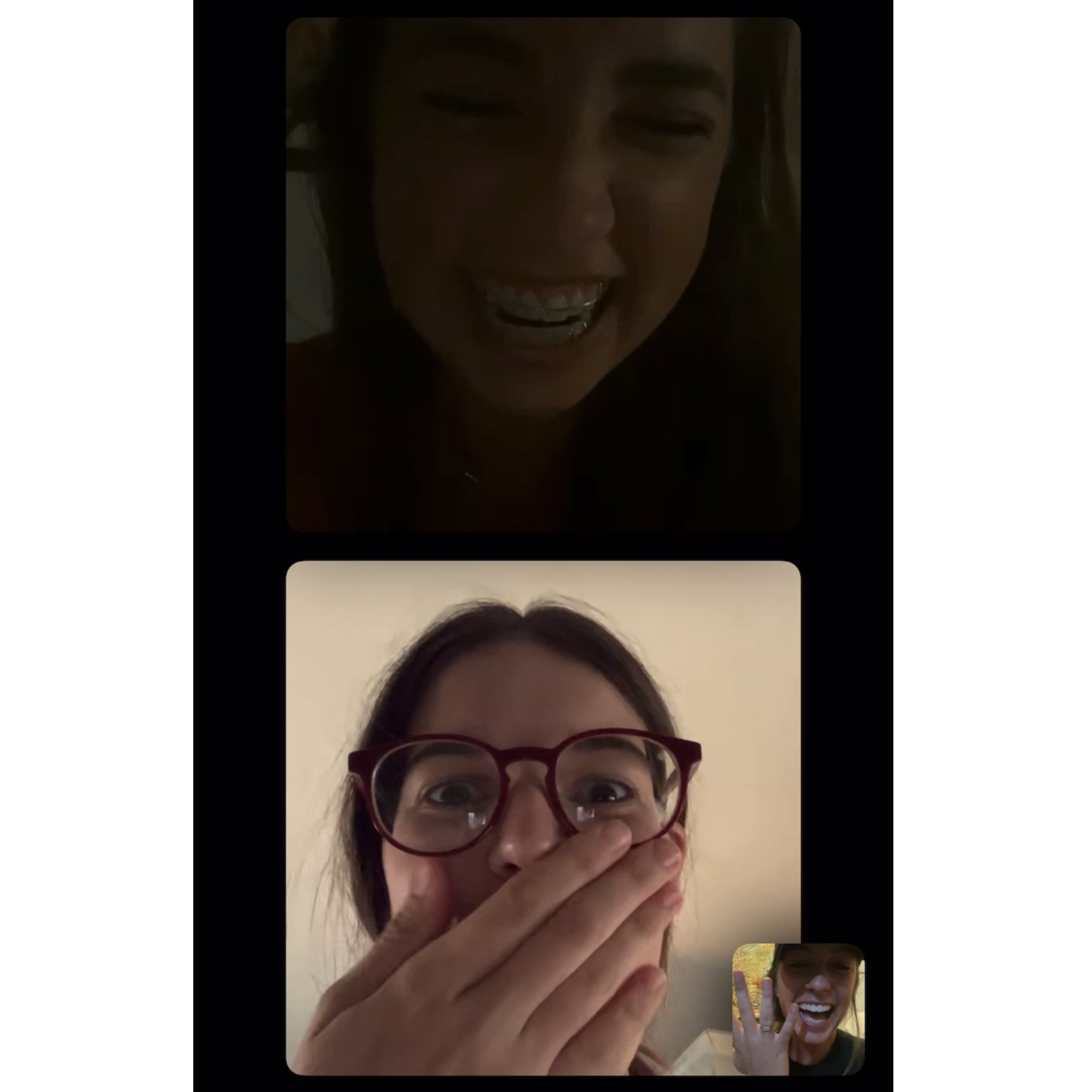 Woke Ann Lauren up (peep retainer), and had talked to Carly 10 minutes before he proposed about how Adam didn't propose in Hawaii.. he fooled us all