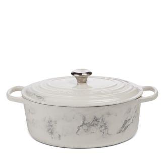 Le Creuset 6.75 Qt Marble Applique Oval Dutch Oven - 100% Exclusive