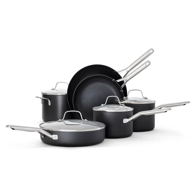 Calphalon 10pc Hard Anodized Nonstick Cookware Set