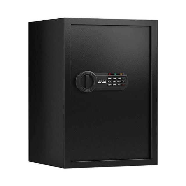 RPNB Deluxe Safe and Lock Box,Money Box,Digital Keypad Safe Box,Steel Alloy Drop Safe, Keypad Lock,Perfect for Home Office Hotel Business Jewelry Gun Cash Use Storage,1.8 Cubic Feet