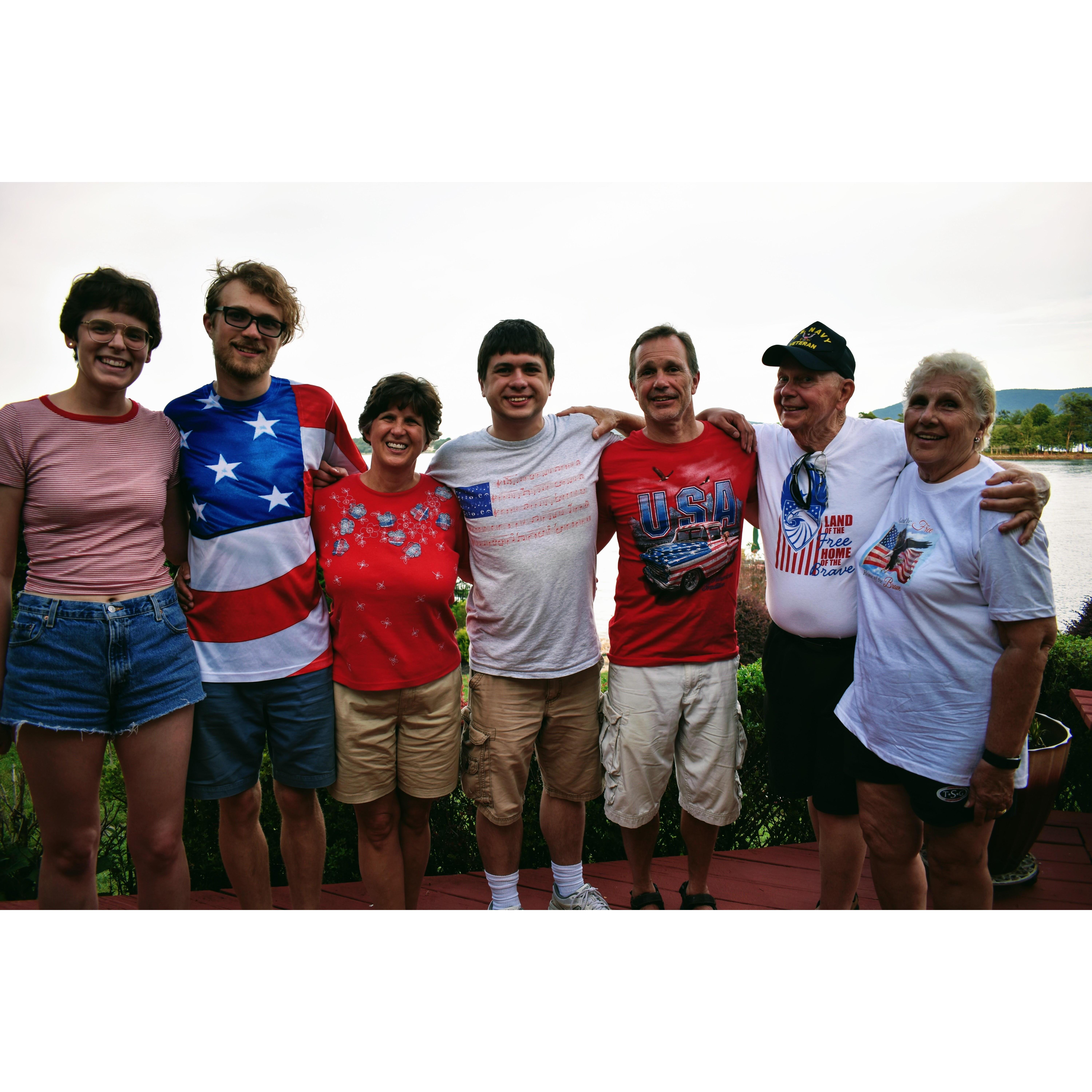 First Summer trip to Penhook, Virginia, visiting Ryan’s grandparents at the lake.