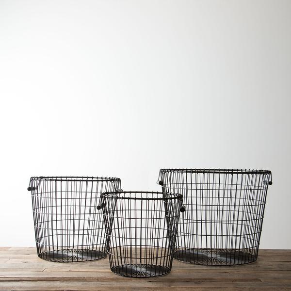 Black Laundry Basket - medium