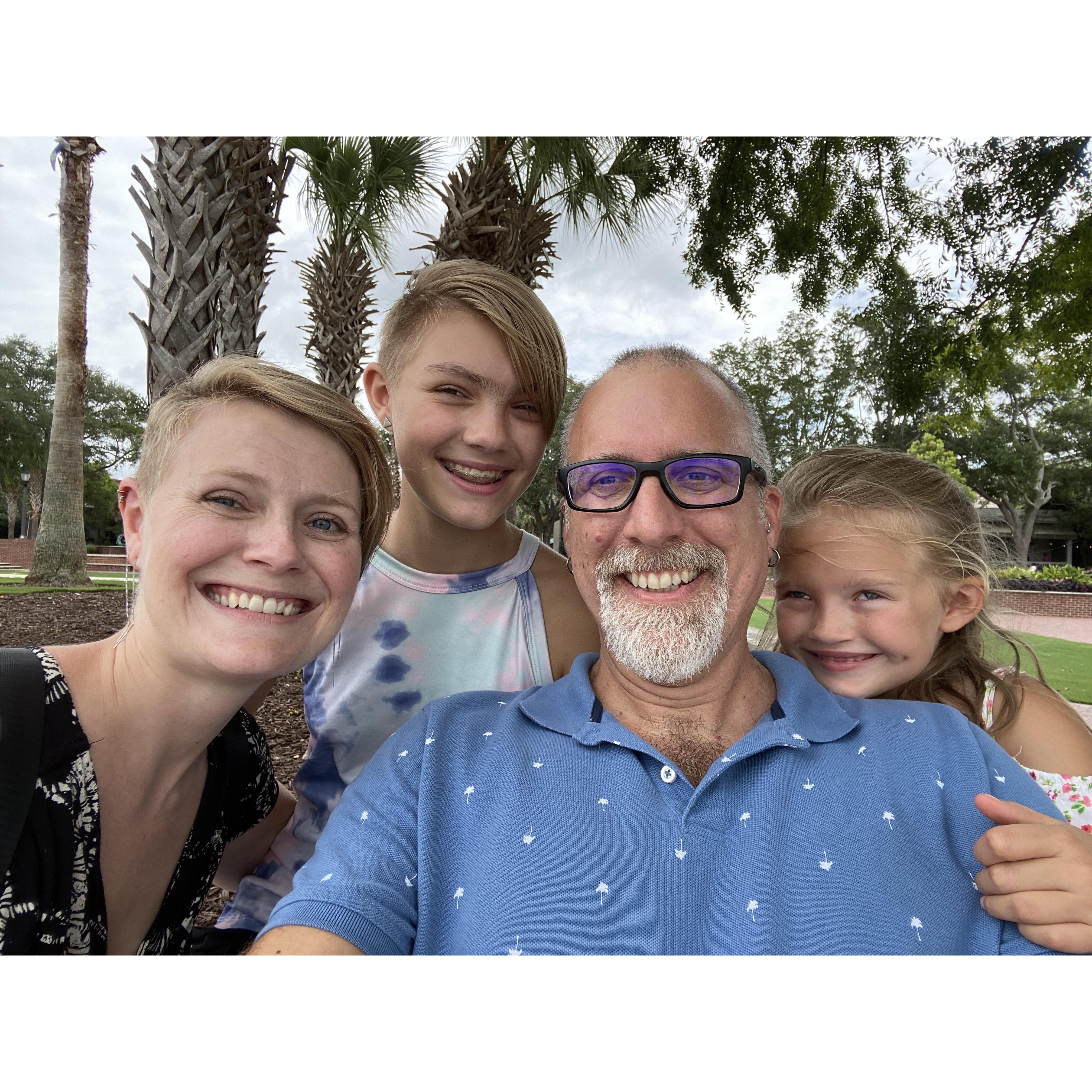 August 2021 - taking a trip to Beaufort to look at wedding venues (now if only Millie would look at the camera...)