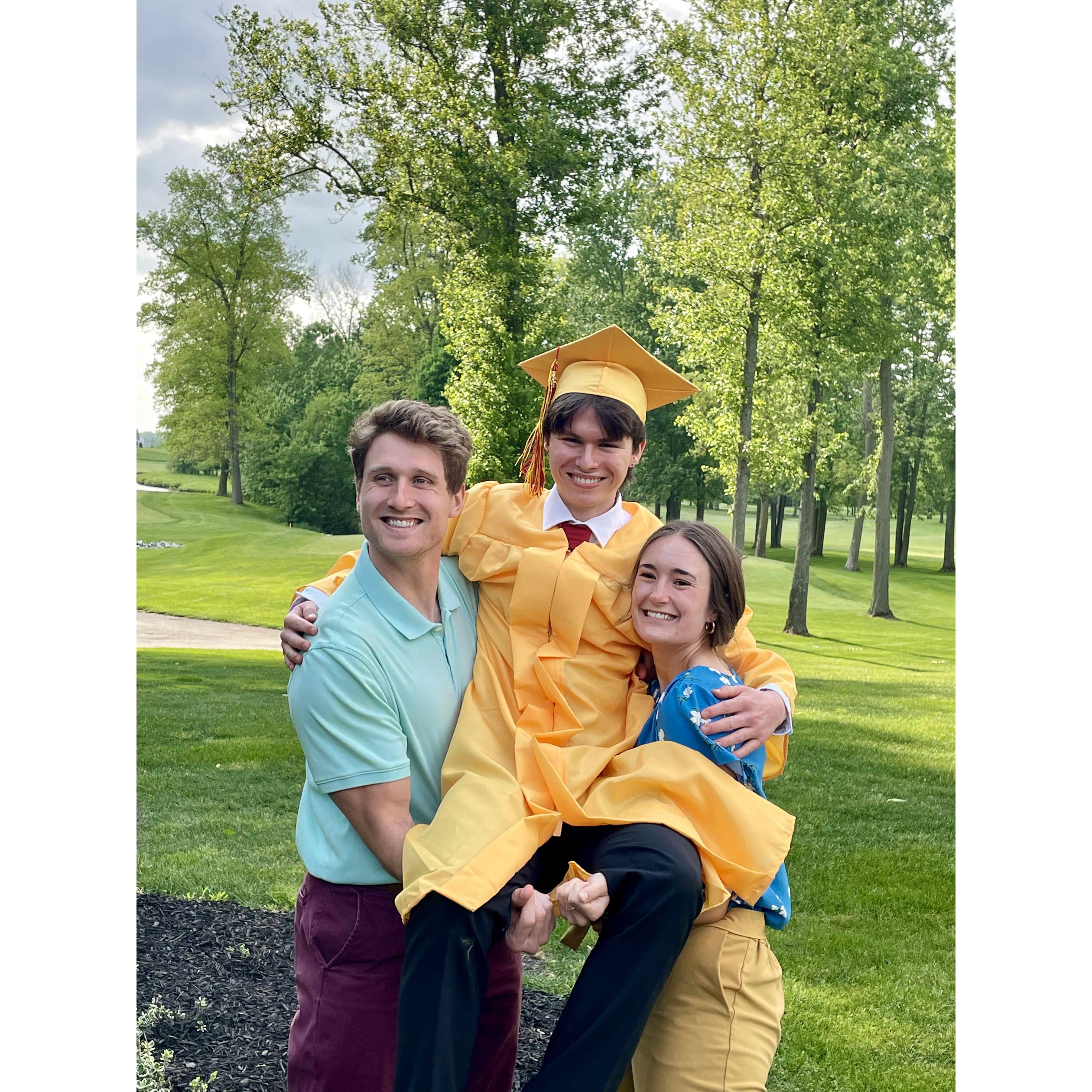 Cousin Nick Bello's high school graduation. May, 2023.