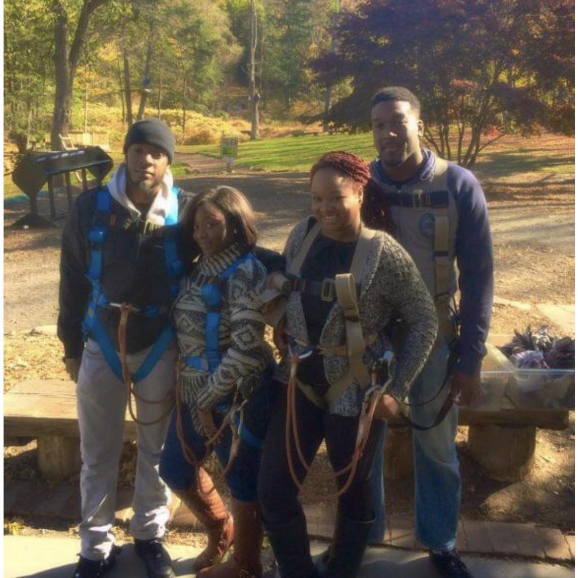 First time zip lining