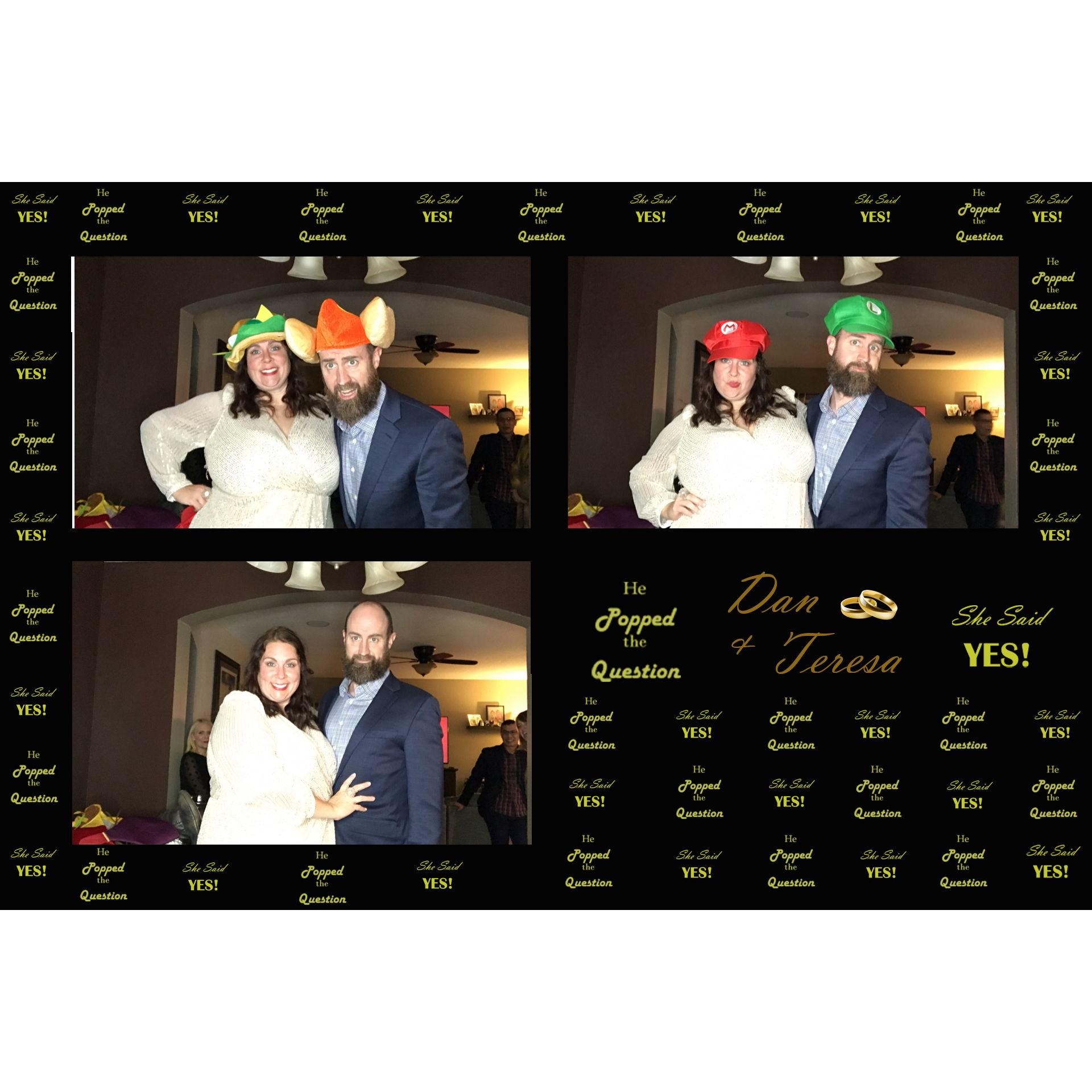 photobooth at our engagement party