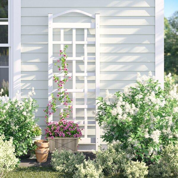 White Dayanara Vinyl Lattice Panel Trellis