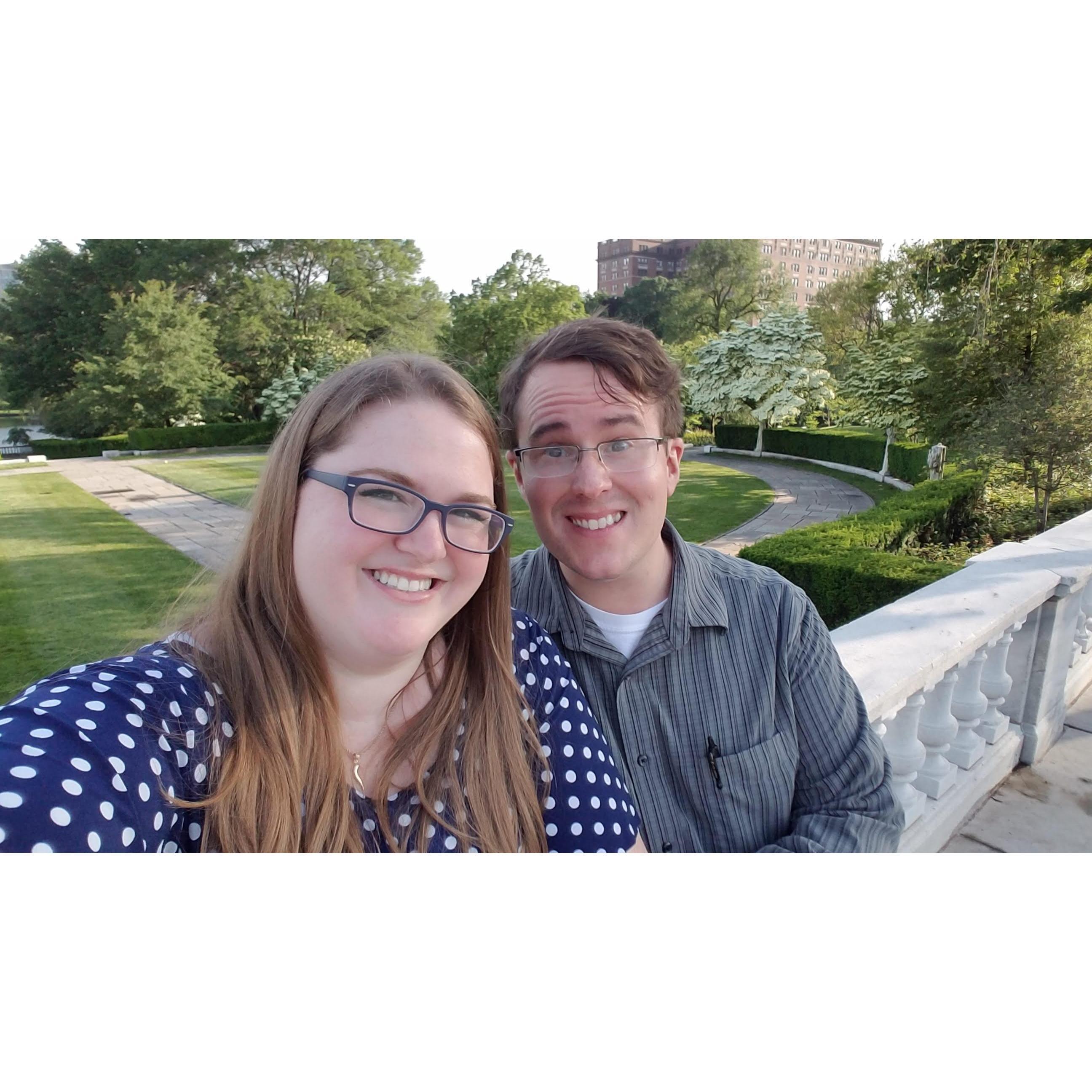 Our first picture together ever. We went to the Cleveland Art Museum.