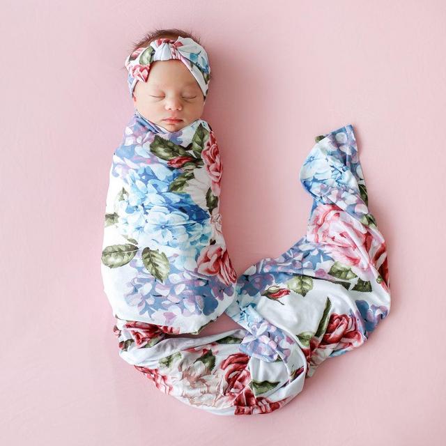 Hydrangea Swaddle Set