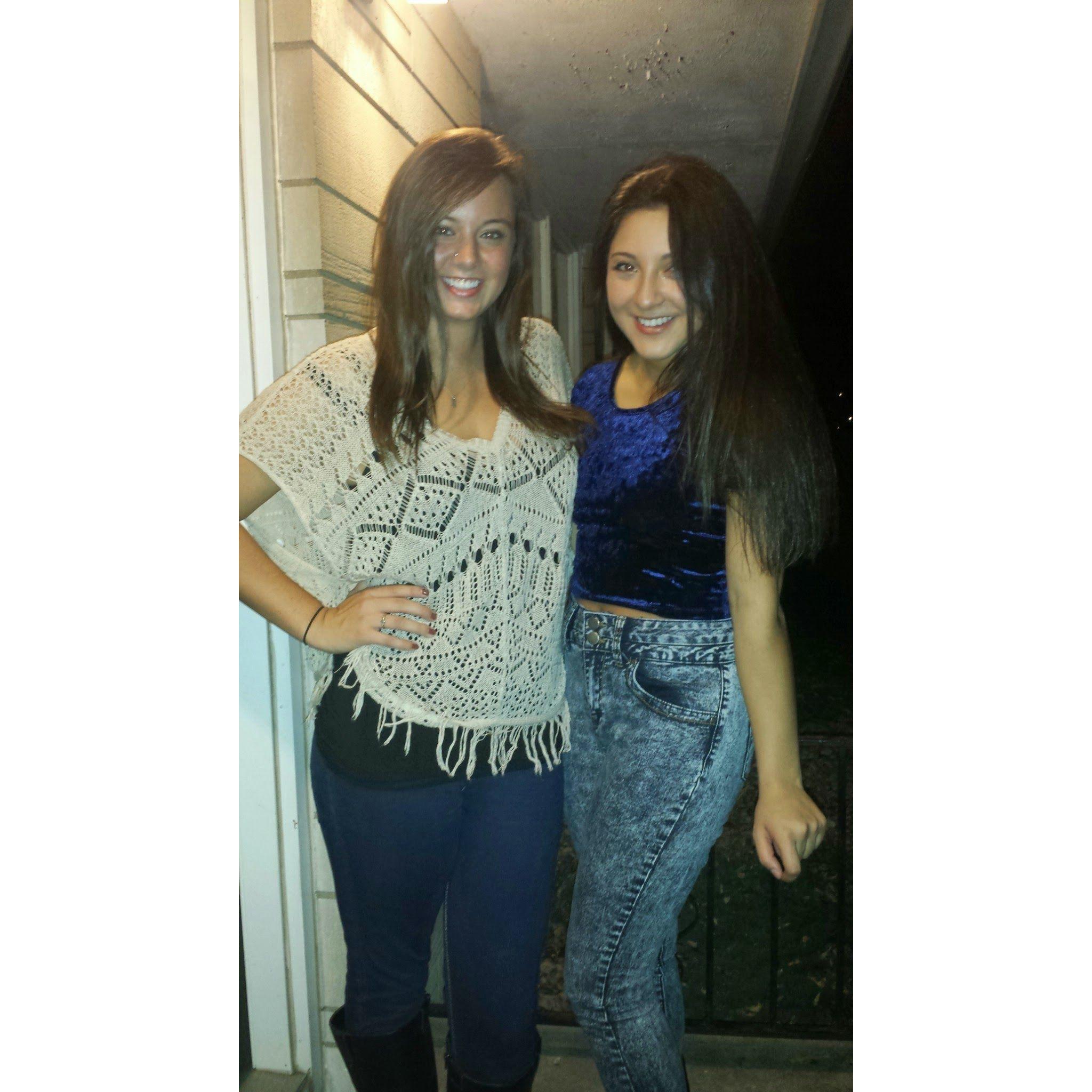 with my college bff, Hannah! - 2014