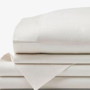 Company Cotton™ King Sateen Solid Bed Sheet Set in Ivory