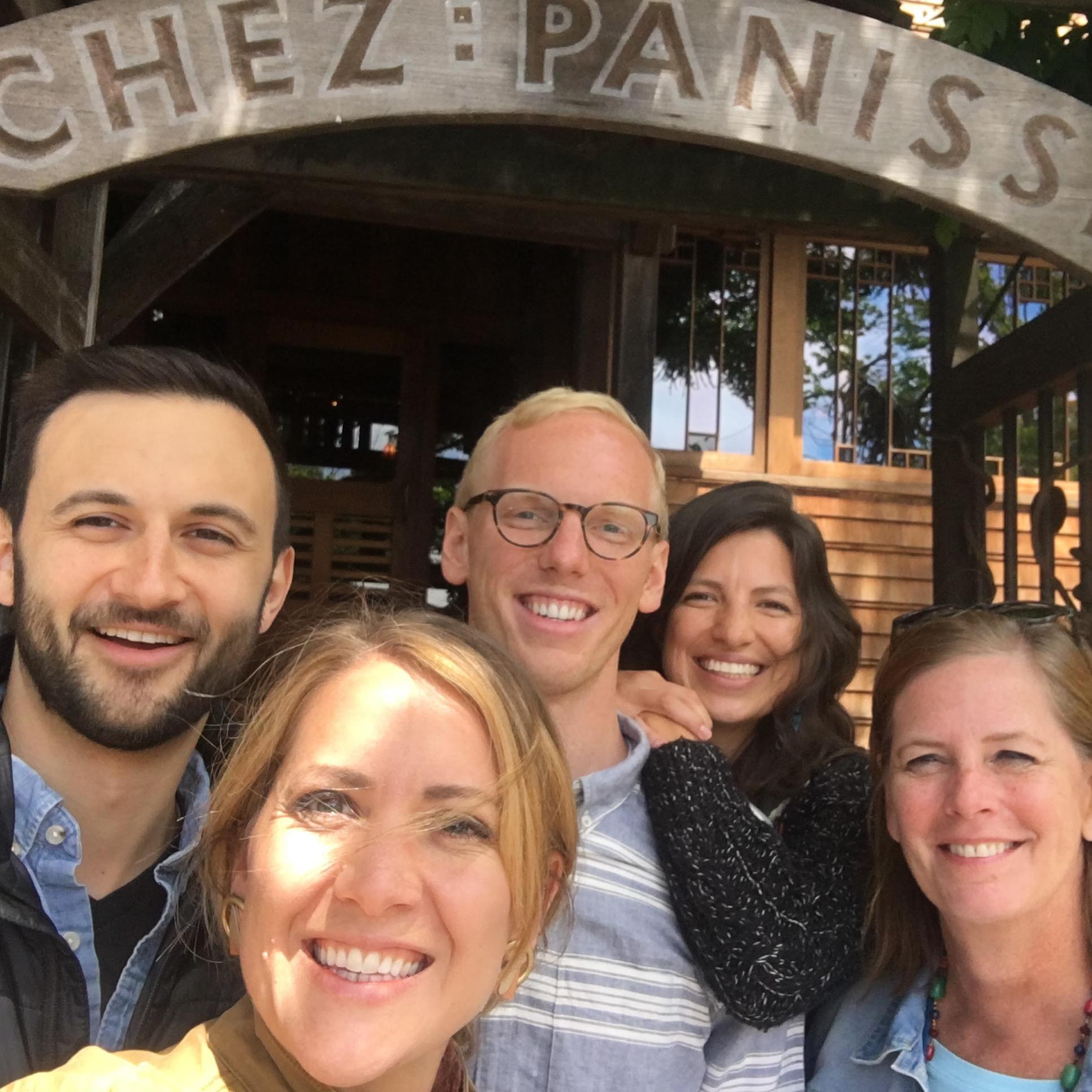 Best late lunch ever with Alex's mom Sue, and our friends who introduced us, Scott and Emily.