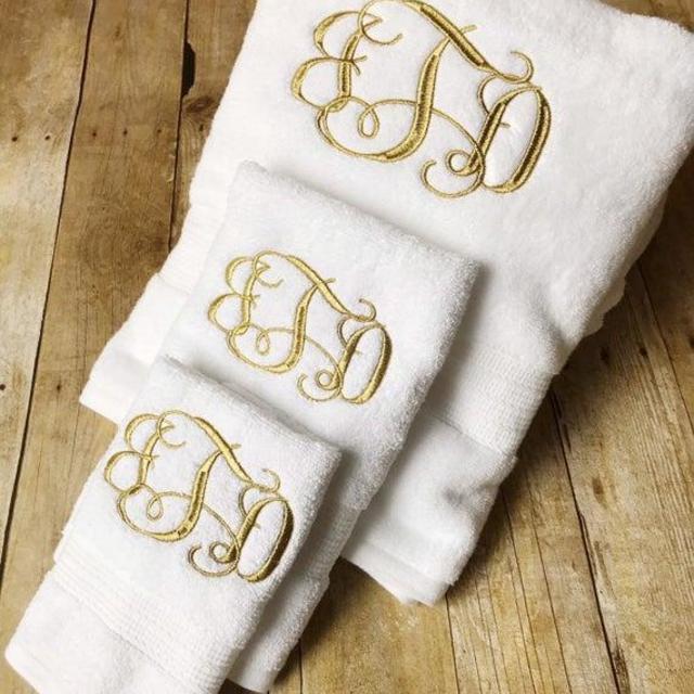 Monogrammed Towel Set