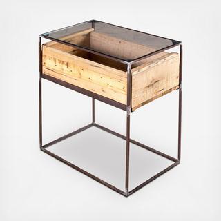 Landon Wood Box Side Table