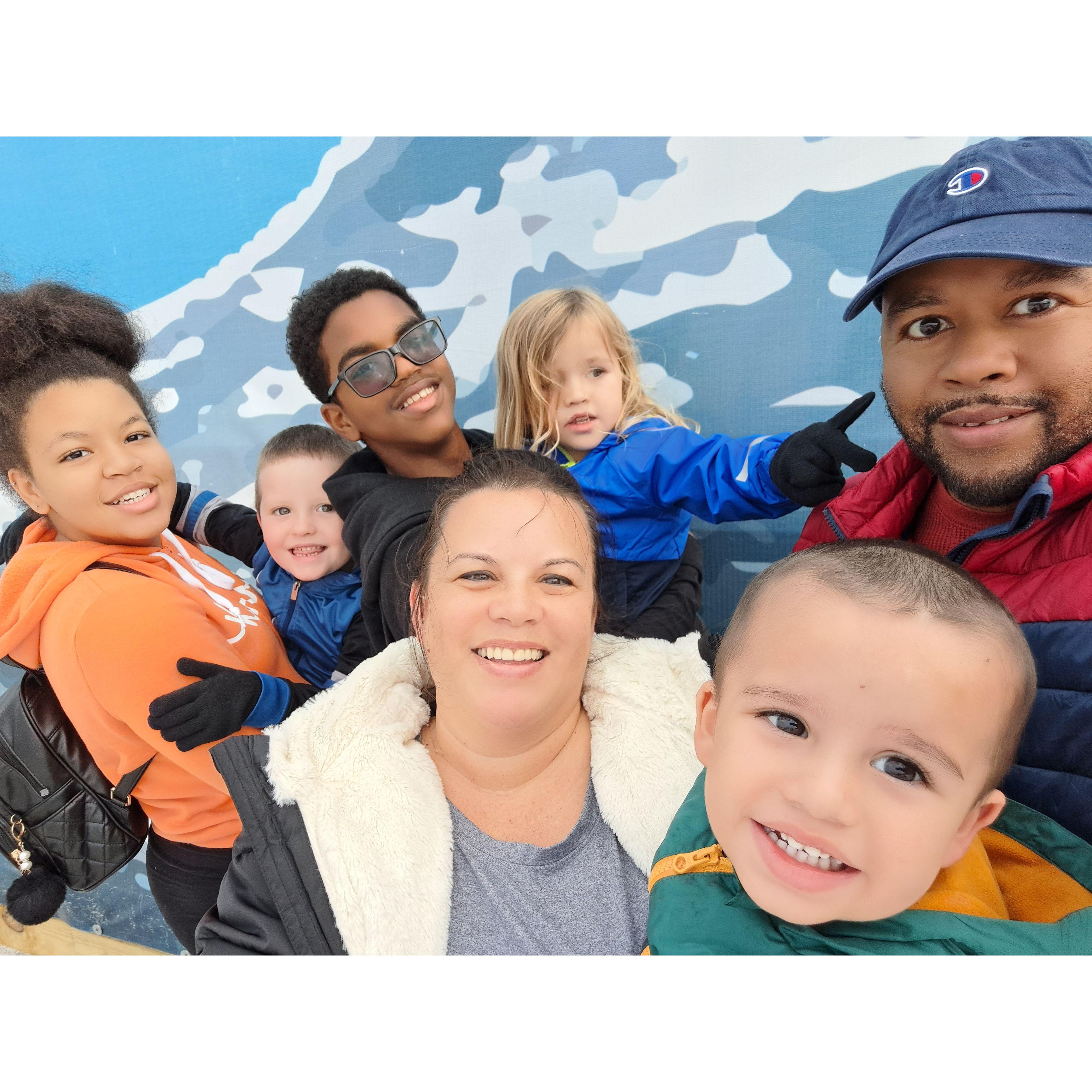 Snow park in sunny FL :-D with Janelle, Tyler, Jeff, Lil Justis & Julius