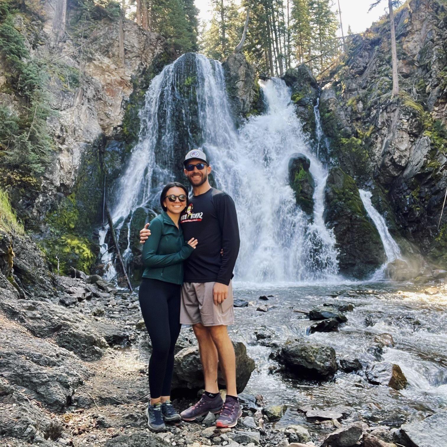 September 2023-- One of our very first hikes together to Passage Creek Falls in Livingston.