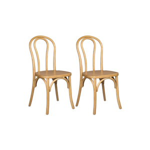 Bentwood Wood Restaurant Chair, 2 Chair Bundle (Set of 2) - Natural
