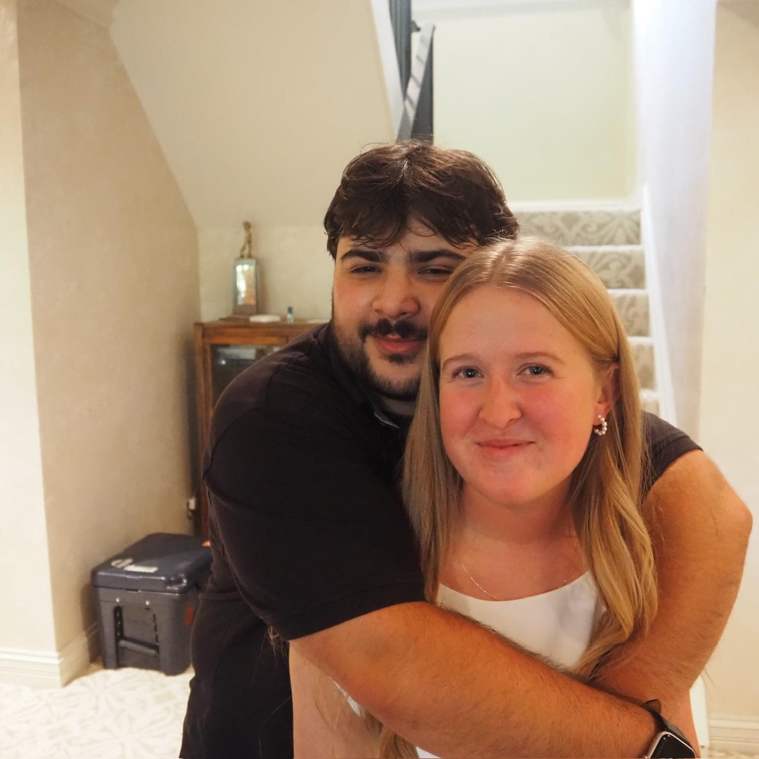 At our engagement party!