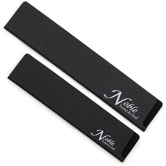 2-Piece Universal Knife Edge Guards (8.5” and 10.5") are More Durable, BPA-Free, Gentle on Your Blades, and Long-Lasting. Noble Home & Chef Knife Covers Are Non-Toxic and Abrasion Resistant!