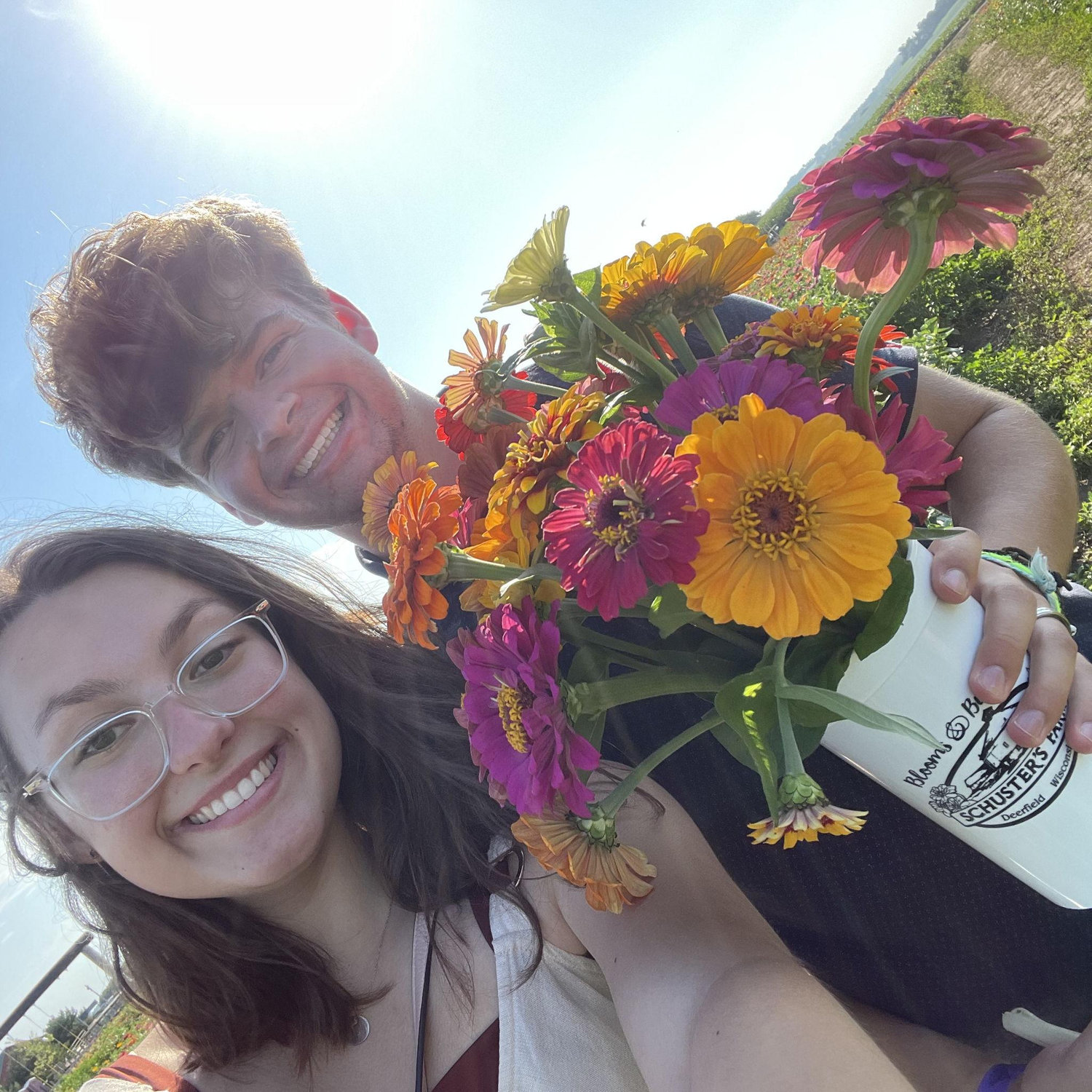 One of Sydney’s favorite dates (We picked Zinnias and cuddled baby goats) {August 19th, 2023}