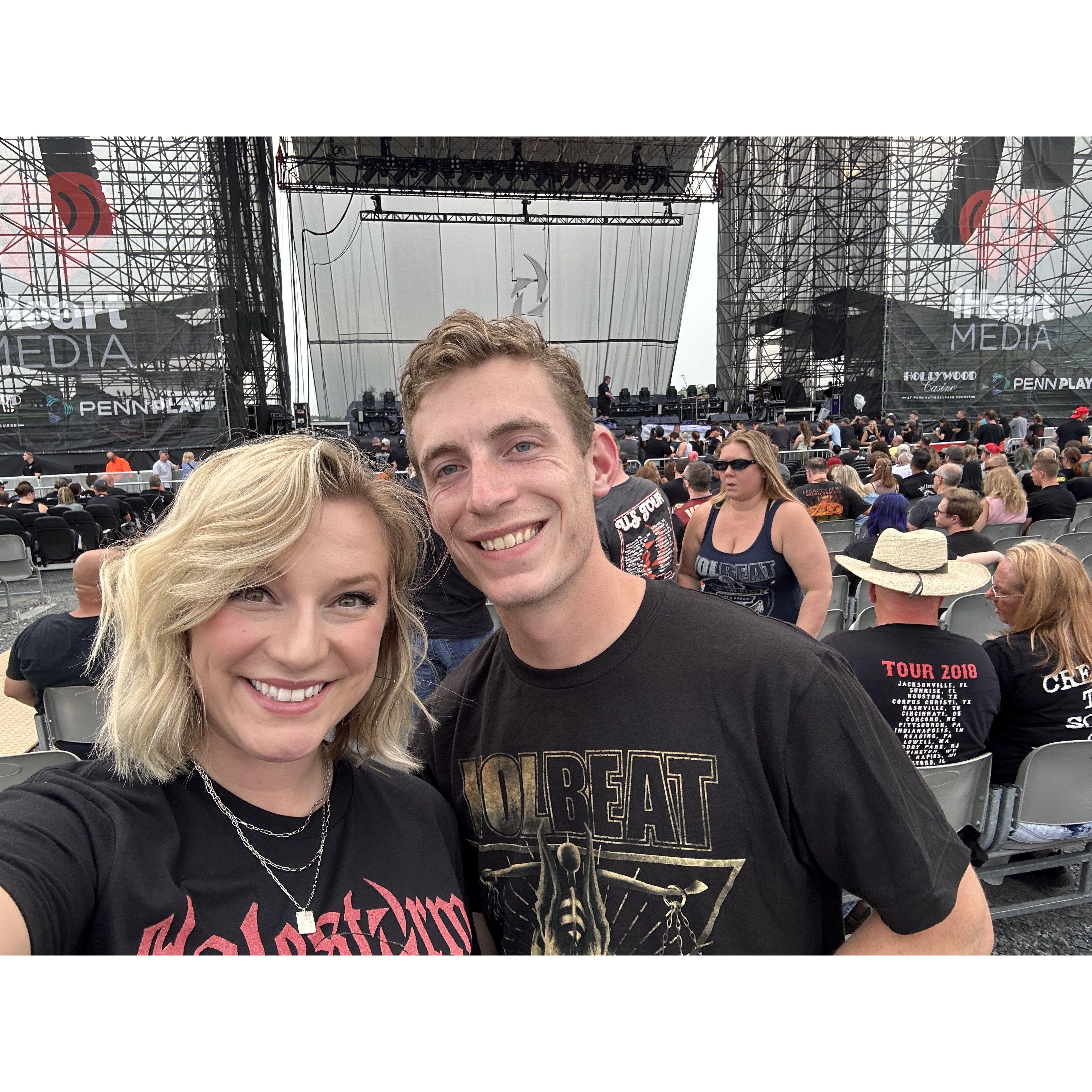 Halestorm and Volbeat concert August 2023- Matt's two favorite bands!