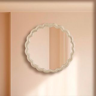 Cast Aluminum Wave Mirror