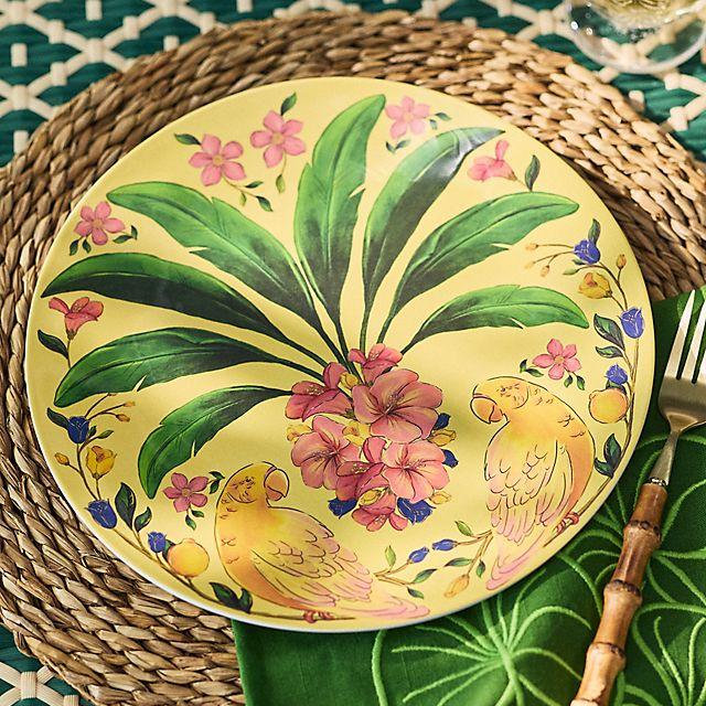 Farm Rio x Anthropologie Melamine Dinner Plates, Set of 4
