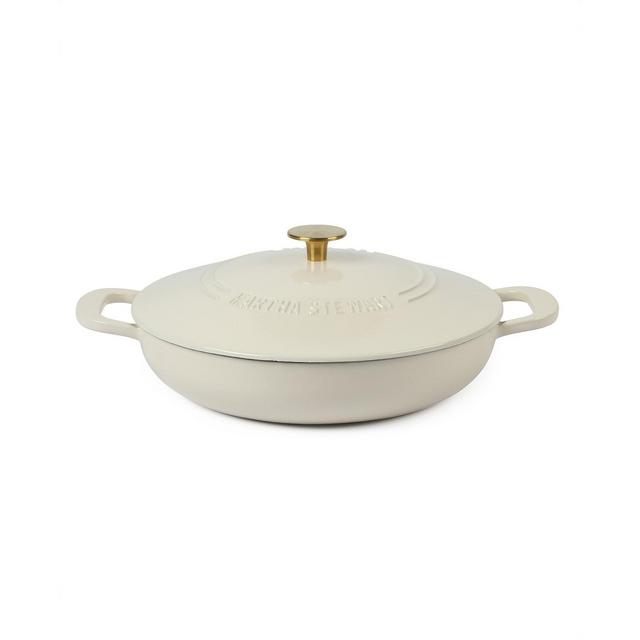 Martha Stewart Collection Braiser Enamel Cast Iron 3.5 Quart Dutch Oven
