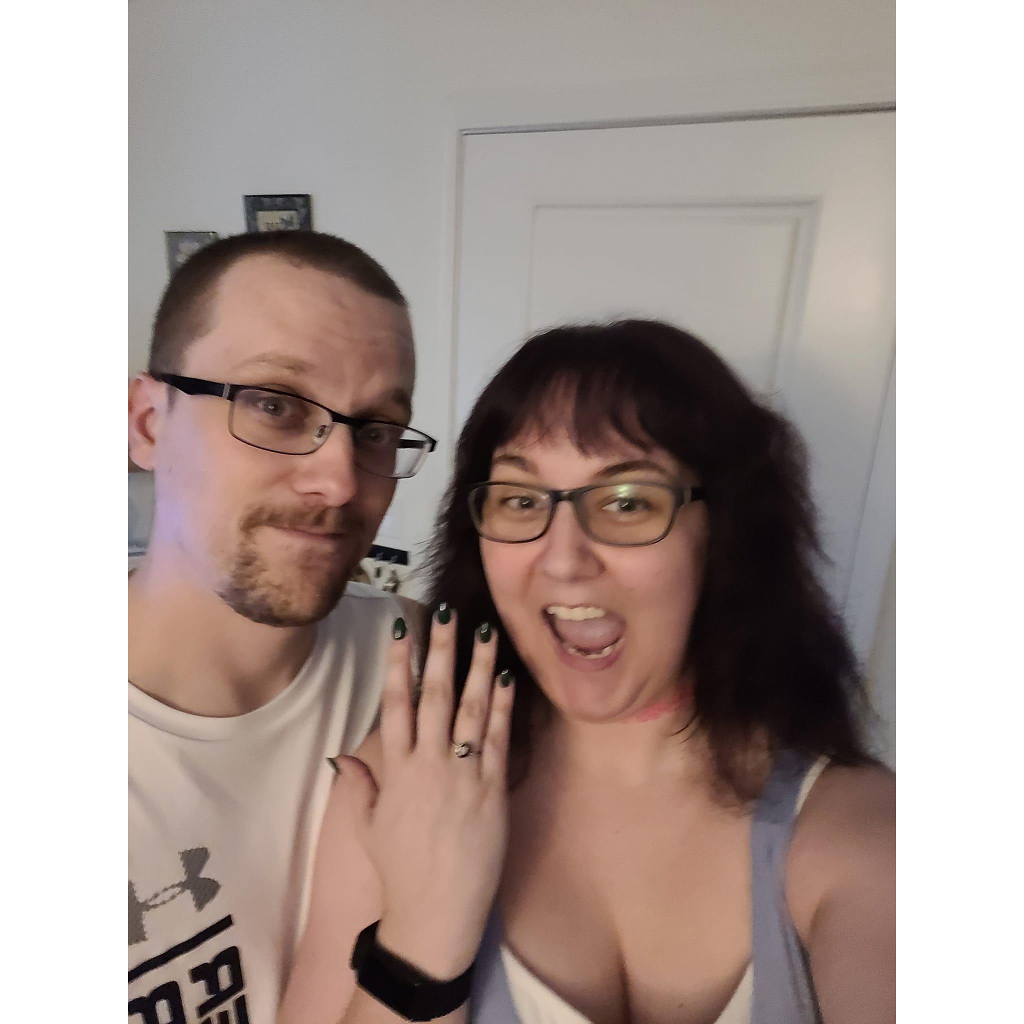 We're ENGAGED