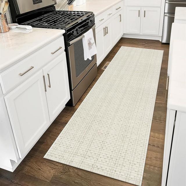 Nailttos Hallway Runner Rug, 2' x 6' Washable Door Mat Indoor Entrance, Modern Minimalist Decor Kitchen Rug Long Carpet Runner for Bathroom Bedroom Kitchen Laundry Room