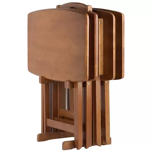 Winsome Dylan Oversized Snack Tray Table 5-piece Set