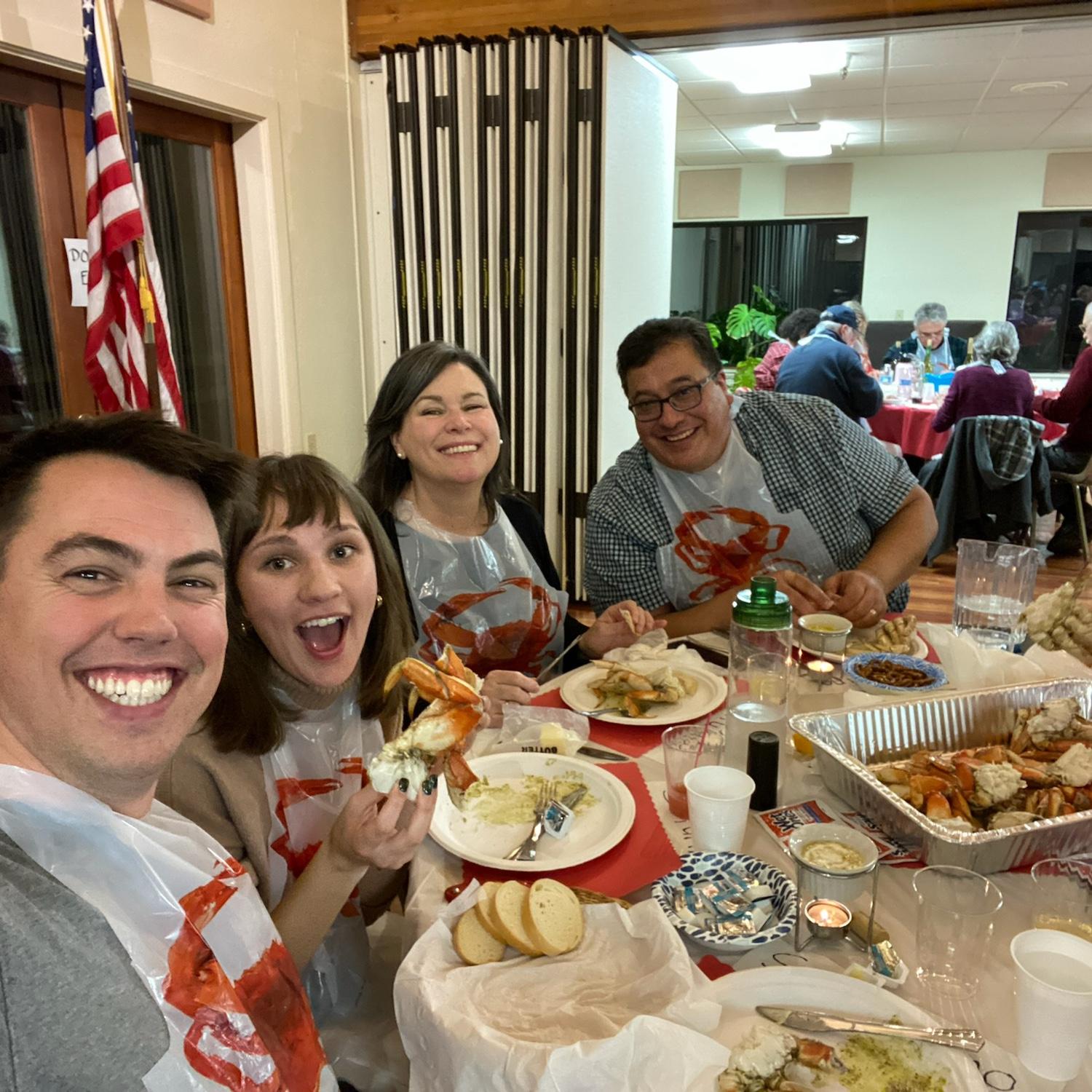 Crab feed with the Saturninos