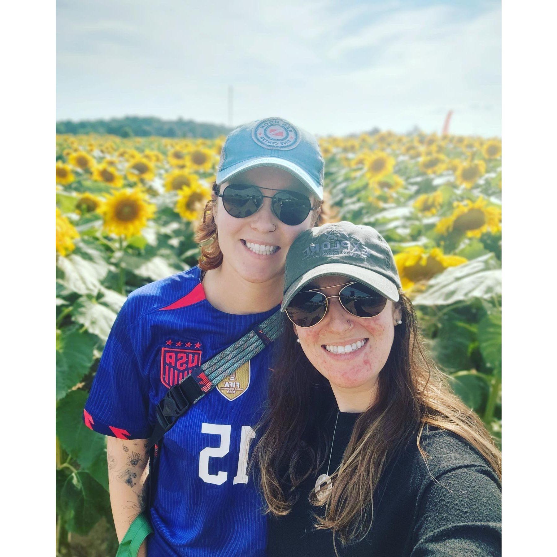 Caroline and Shana met online (how Gen Z of them). Caroline had just traded AZ sun for NJ trees, and Shana was packing for CA, but sparks flew on their first date at Mr. Crabby’s on 11/23/21.