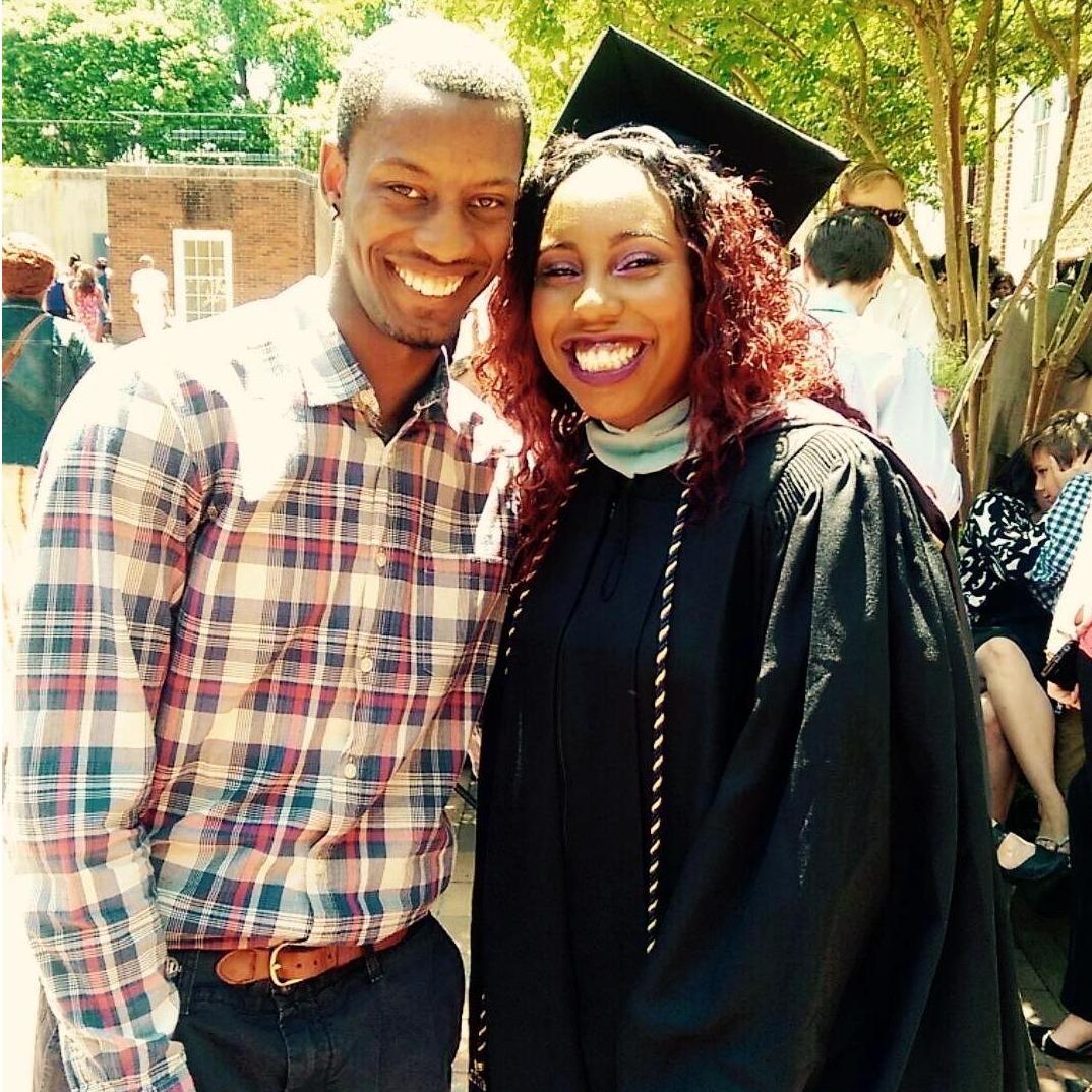 Shanice's graduate school graduation from Salem College 2015.