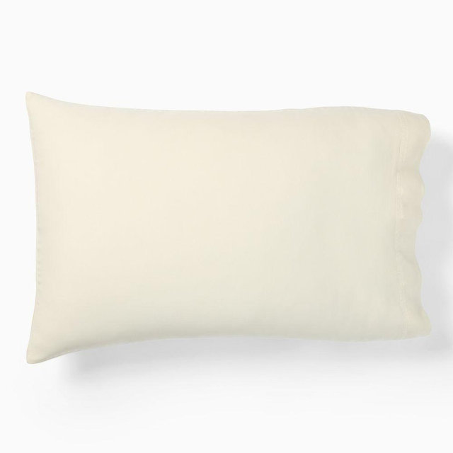 Brushed Tencel Twill Stadard Pillowcase S/2, Birch