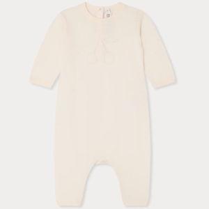 Bonpoint Atilou jumpsuit with cherry inset in organic cotton