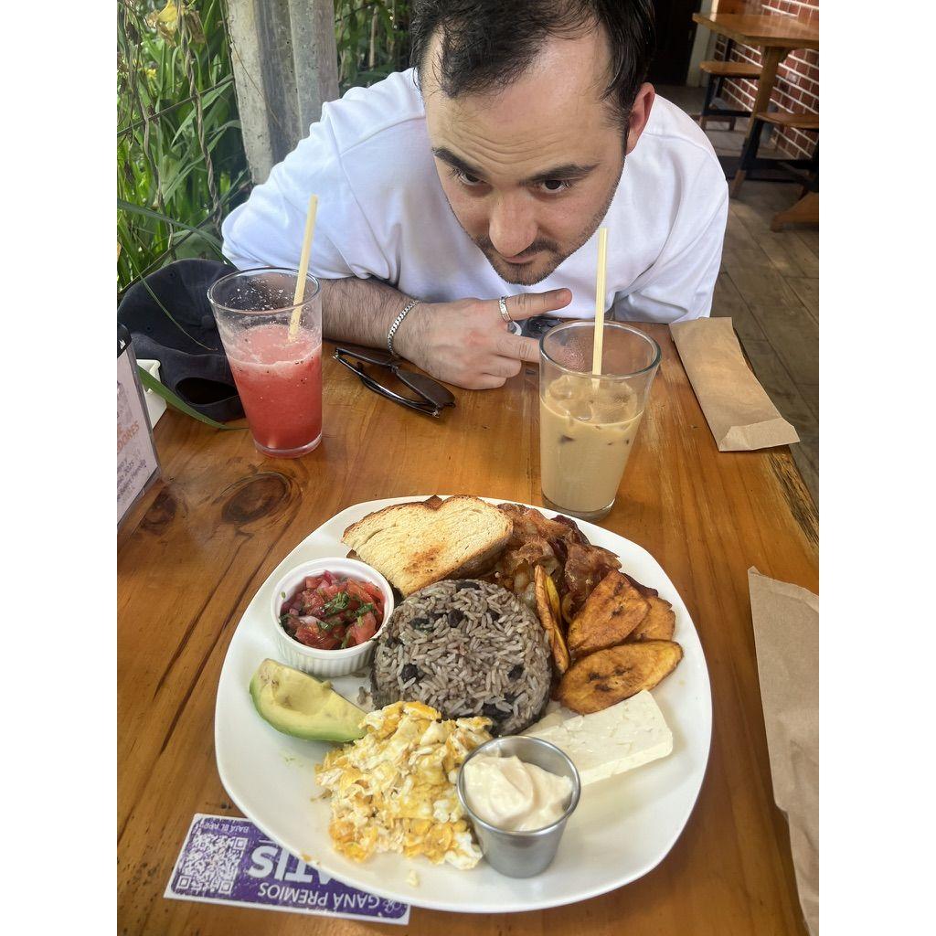 Classic Costa Rican breakfast