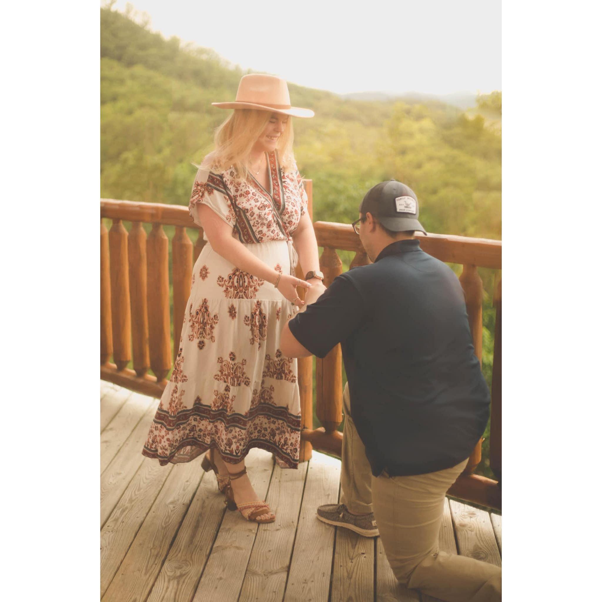 We got engaged in the Smoky Mountains during our Tennessee trip!