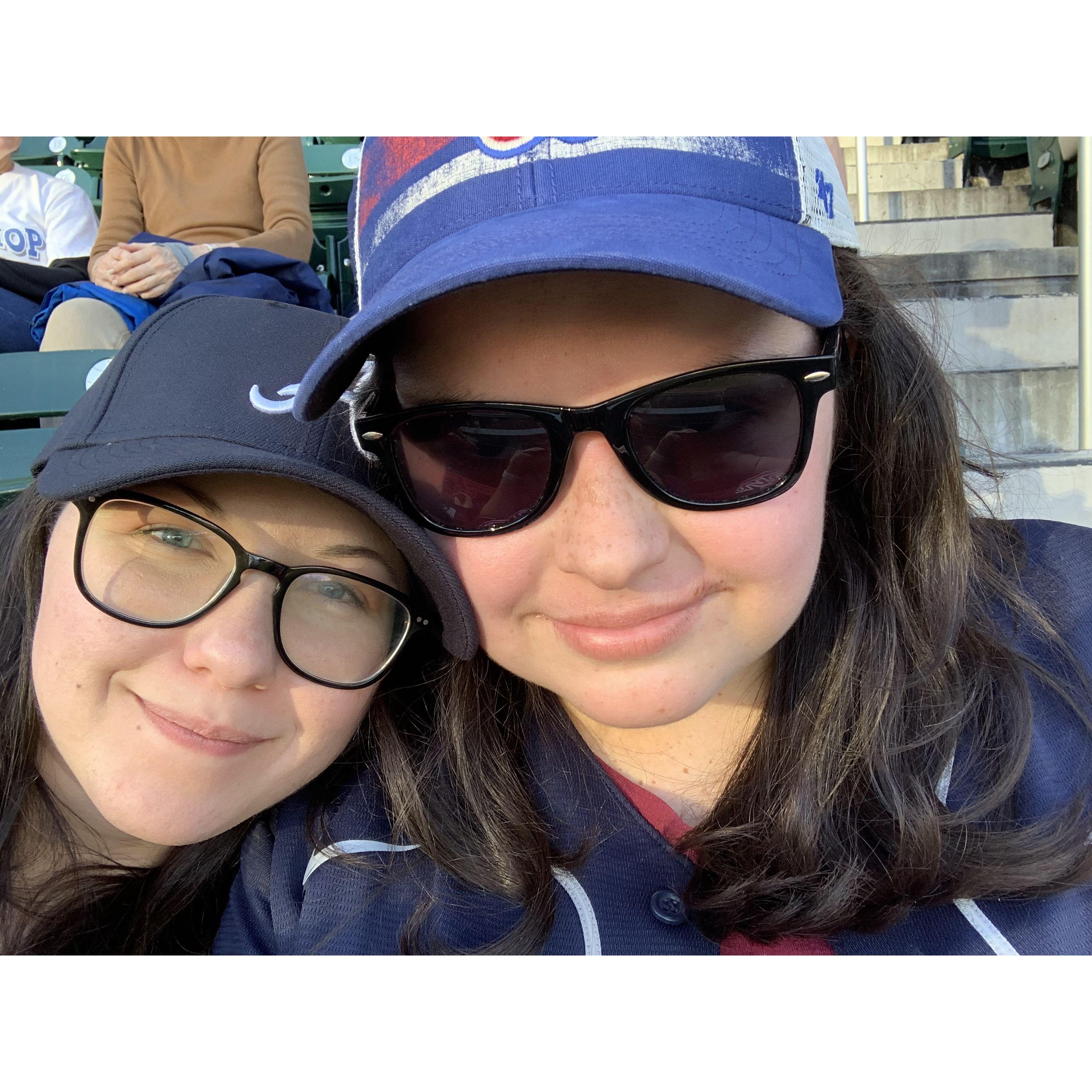 Our first Braves game! We swept the Mets!