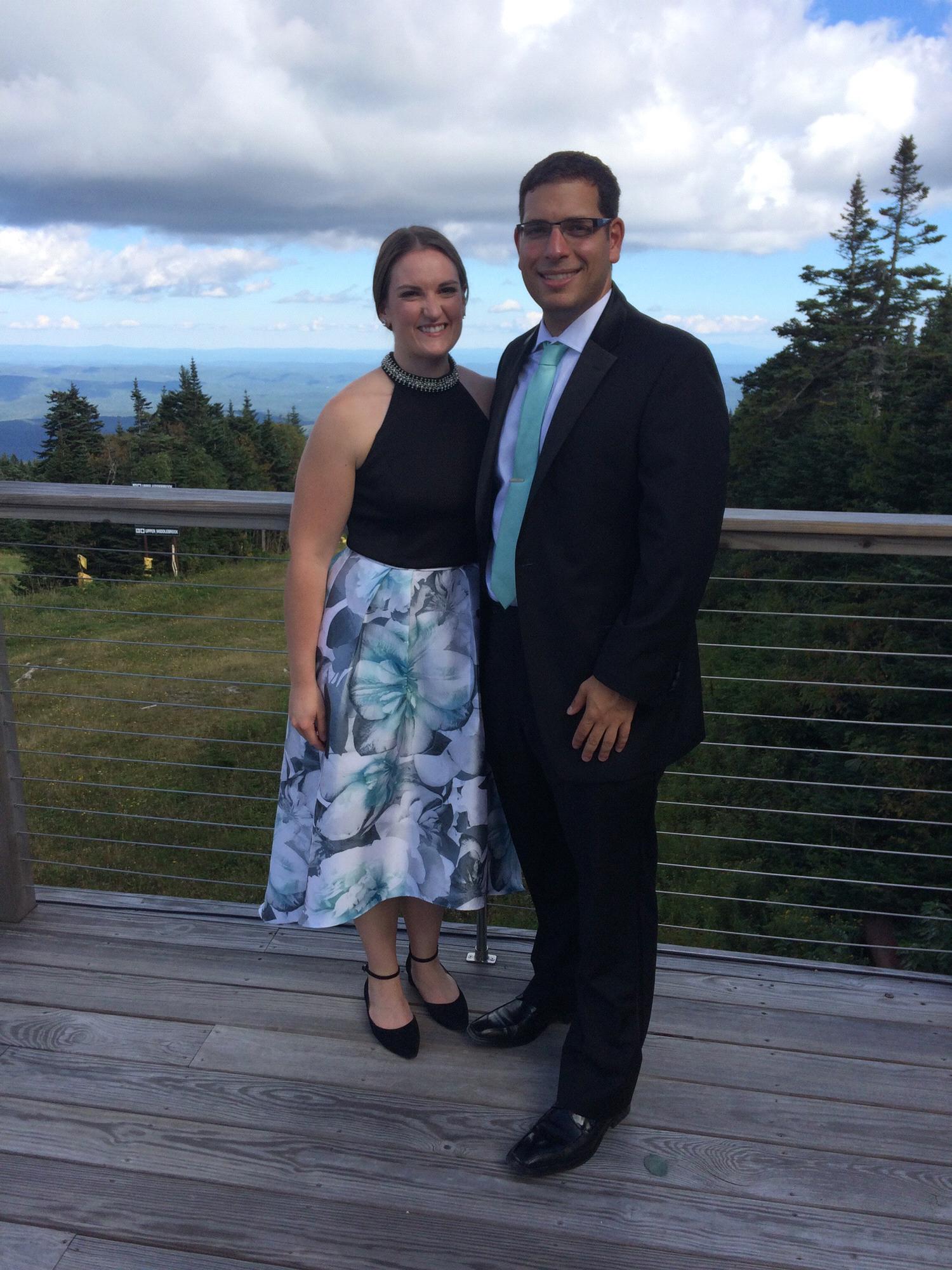 Mountainside wedding in Vermont