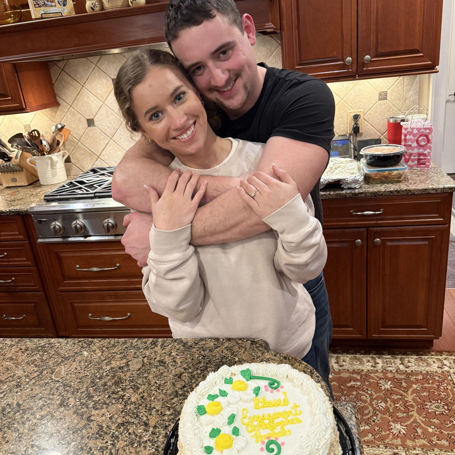 Engagement celebration hosted by Christopher's parents