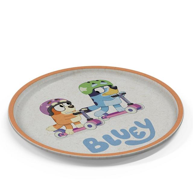 Zak Designs 'Bluey' 2pk 8" Melamine Bamboo Dining Plate Set