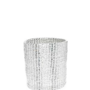 Silver Trash Bin